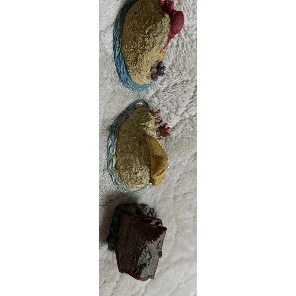 3 Fish Aquarium Decor Pirate Starfish Shell Crab Polyresin